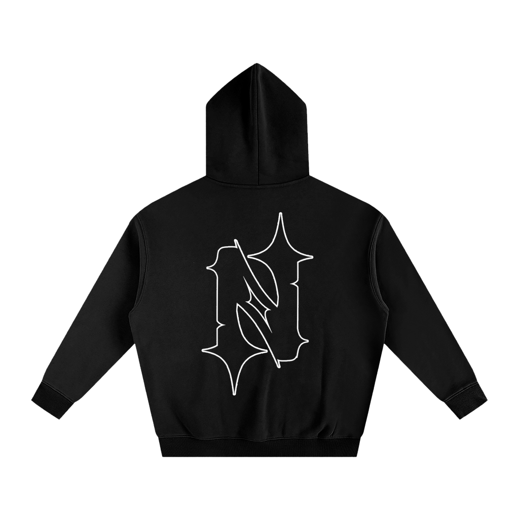 "You Can Never Be Too Naive" Oversized Fleeced Hoodie