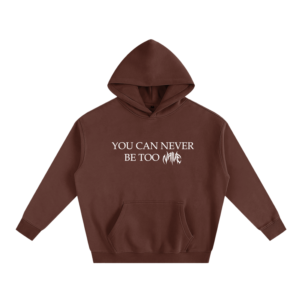 "You Can Never Be Too Naive" Oversized Fleeced Hoodie