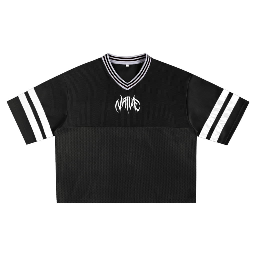Naive by Choice Taped Mesh Cropped T-Shirt