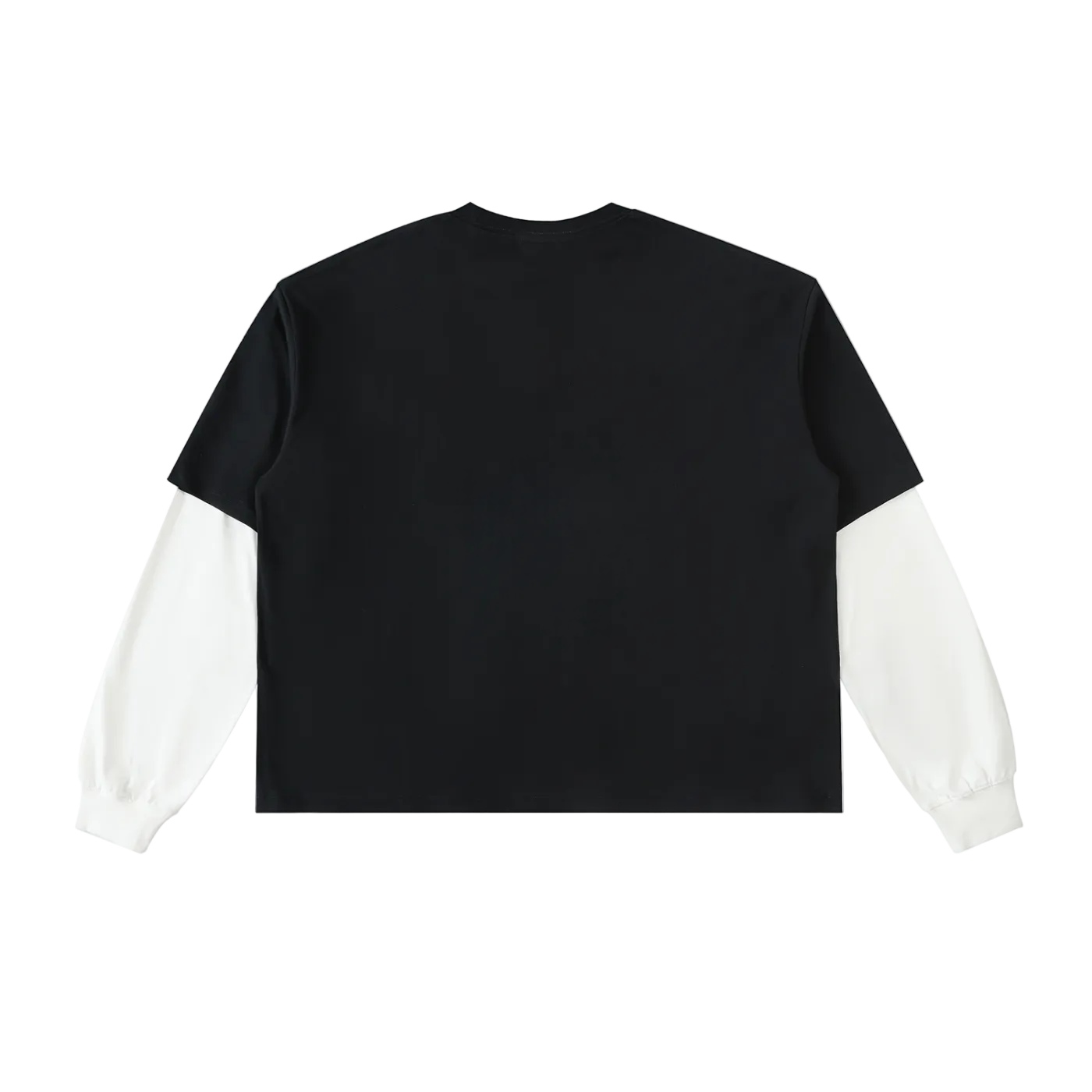 Naive Layered Contrast Sleeve T-Shirt